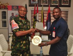 6 Brigade Commander, Brig. Gen. Uwa Reaffirms Commitment To Combating Human Trafficking As He Receives NAPTIP